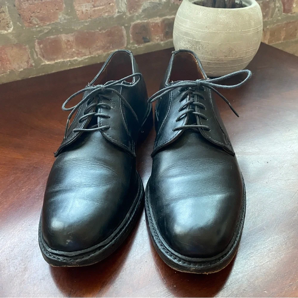 Allen Edmonds Leeds 2.0 Plain-toe Blucher Dress Shoe Black Leather Size 9 B